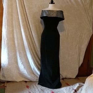 Long, Velvet and Tapestry Vintage Gown